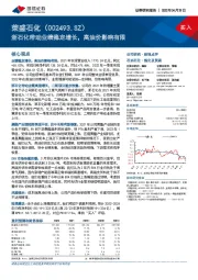 浙石化带动业绩稳定增长，高油价影响有限