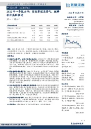 2022年一季报点评:信创赛道高景气,麒麟软件高歌猛进