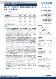 2022年一季报点评:电解液及氟化工业务环比向上,业绩亮眼