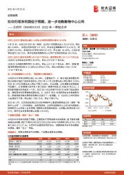 2022年一季报点评:扣非归母净利润低于预期,进一步收购购物中心公司
