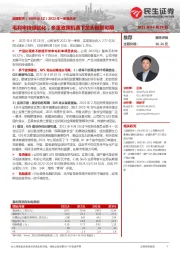 2022年一季报点评:毛利率持续优化,多重政策机遇下龙头前景可期