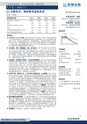 Q1业绩承压，期待费用控制显效