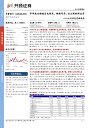 公司信息更新报告：单季度业绩创历史新高，持续布局、壮大新材料业务