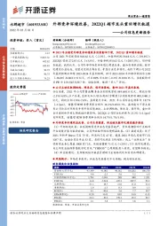 公司信息更新报告：外部竞争环境改善，2022Q1超市龙头重回增长轨道