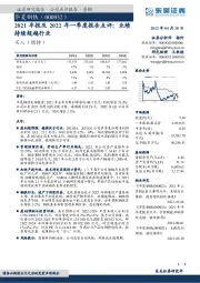 2021年报及2022年一季度报告点评：业绩持续超越行业