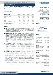2022Q1点评:胶膜短期承压,看好Q2量利双升