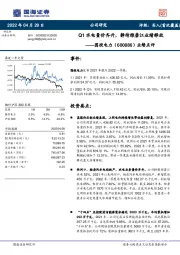 业绩点评：Q1水电量价齐升，静待雅砻江业绩释放