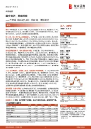 2022年一季报点评:稳中有进,持续升级