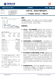 一季报点评：淡季不淡，有望全年维持高景气