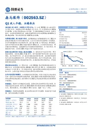 Q1收入平稳,业绩承压
