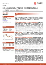 跟踪报告之三:21及22Q1多重外部压力下业绩承压,布局新赛道打造新增长点