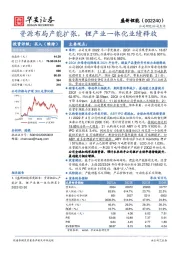 资源布局产能扩张,锂产业一体化业绩释放