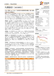 22Q1营收yoy-5.31%,以研发为本多维转型调整,线上进程加速&恋火持续发力