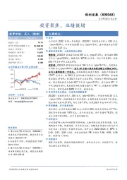 投资聚焦，业绩微增