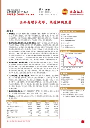全品类增长亮眼,渠道协同显著