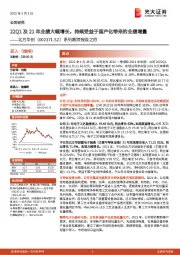系列跟踪报告之四:22Q1及21年业绩大幅增长,持续受益于国产化带来的业绩增量