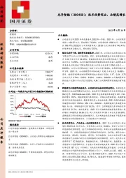 技术优势突出,业绩高增长