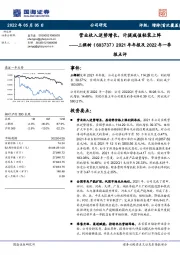 2021年年报及2022年一季报点评：营业收入逆势增长，计提减值轻装上阵