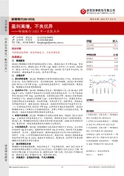 邮储银行2022年一季报点评：盈利高增，不良优异