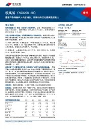 露营产品销售收入快速增长，品牌结构优化提高盈利能力