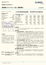 3月受疫情封控拖累，净利率环比改善明显