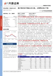 公司信息更新报告：稳步推进医疗器械业务发展，业绩释放拐点可期