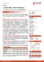 2022年一季度报告点评:Q1业绩符合预期,持续扩产彰显未来信心