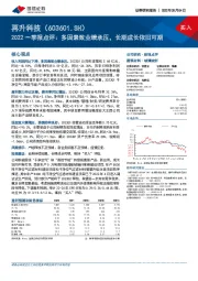 2022一季报点评：多因素致业绩承压，长期成长依旧可期