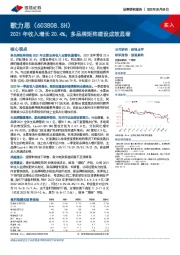 2021年收入增长20.4%，多品牌矩阵建设成效显著