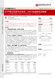 2021年年报&2022年一季报点评：扩产强化优质车企合作，4680电池获定点突破