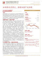 拟增持北京君正,持续加强产业协同