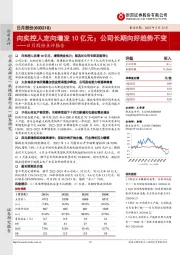 日月股份点评报告:向实控人定向增发10亿元;公司长期向好趋势不变