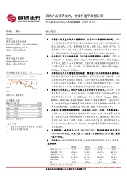 公司简评报告：四大产品线齐发力，持续打造平台型公司