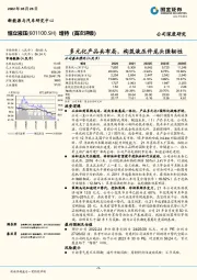 多元化产品共布局，构筑液压件龙头强韧性