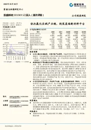 依托氯化亚砜产业链，构筑高端新材料平台