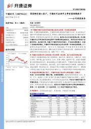 公司深度报告：深度绑定核心客户，宁德时代全球市占率有望持续提升