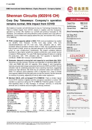 Corp Day Takeaways: Company’s operation remains normal, little impact from COVID