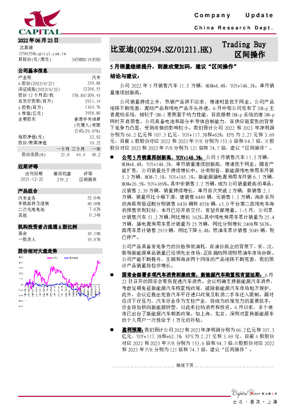 5月销量继续提升，刺激政策加码，建议“区间操作”
