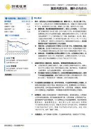 激励再度加码，攘外必先安内