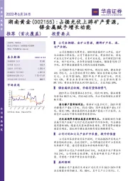 占据光伏上游矿产资源，锑金属赋予增长动能