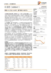 深耕CPU行业20余年，国产替代大有可为