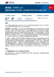 重新递交港股上市申请，坚定推进外延扩张及全球化布局