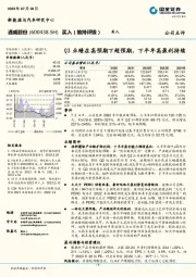 Q2业绩在高预期下超预期，下半年高盈利持续