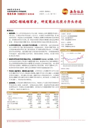 ADC领域领军者，研发商业化实力齐头并进