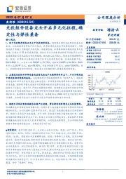 光伏组件设备龙头开启多元化征程，确定性与弹性兼备