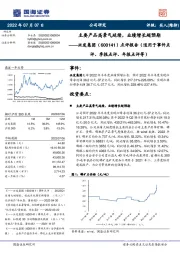 点评报告(适用于事件点评、季报点评、年报点评等):主要产品高景气延续,业绩增长超预期