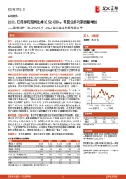 2022年半年度业绩预告点评:22H1归母净利润同比增长52-68%,军贸业务利润贡献增加