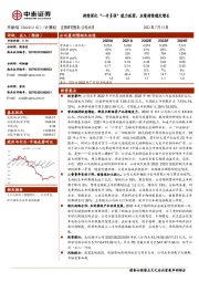 持续深化“一专多强”能力版图，业绩持续稳定增长