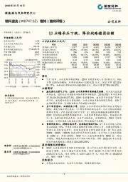 Q2业绩承压下跌，降价战略稳固份额