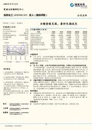 业绩持续兑现,看好长期成长